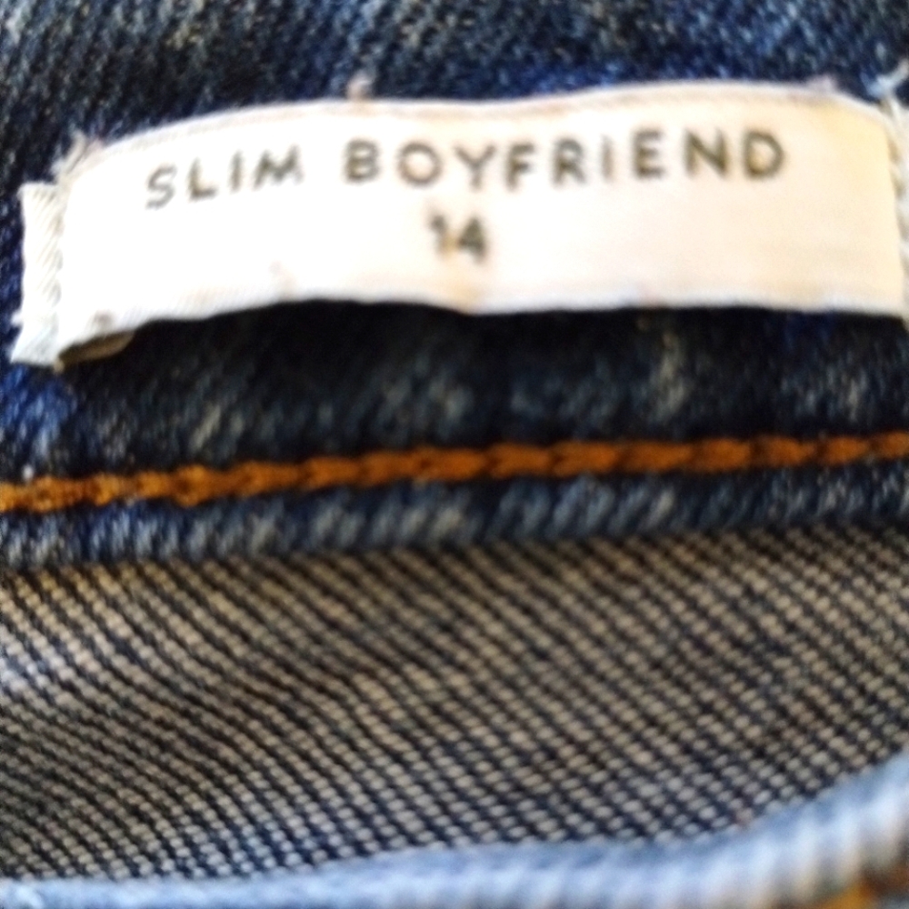 Wonderly Distressed Patchwork Slim Boyfriend Jean… - image 6